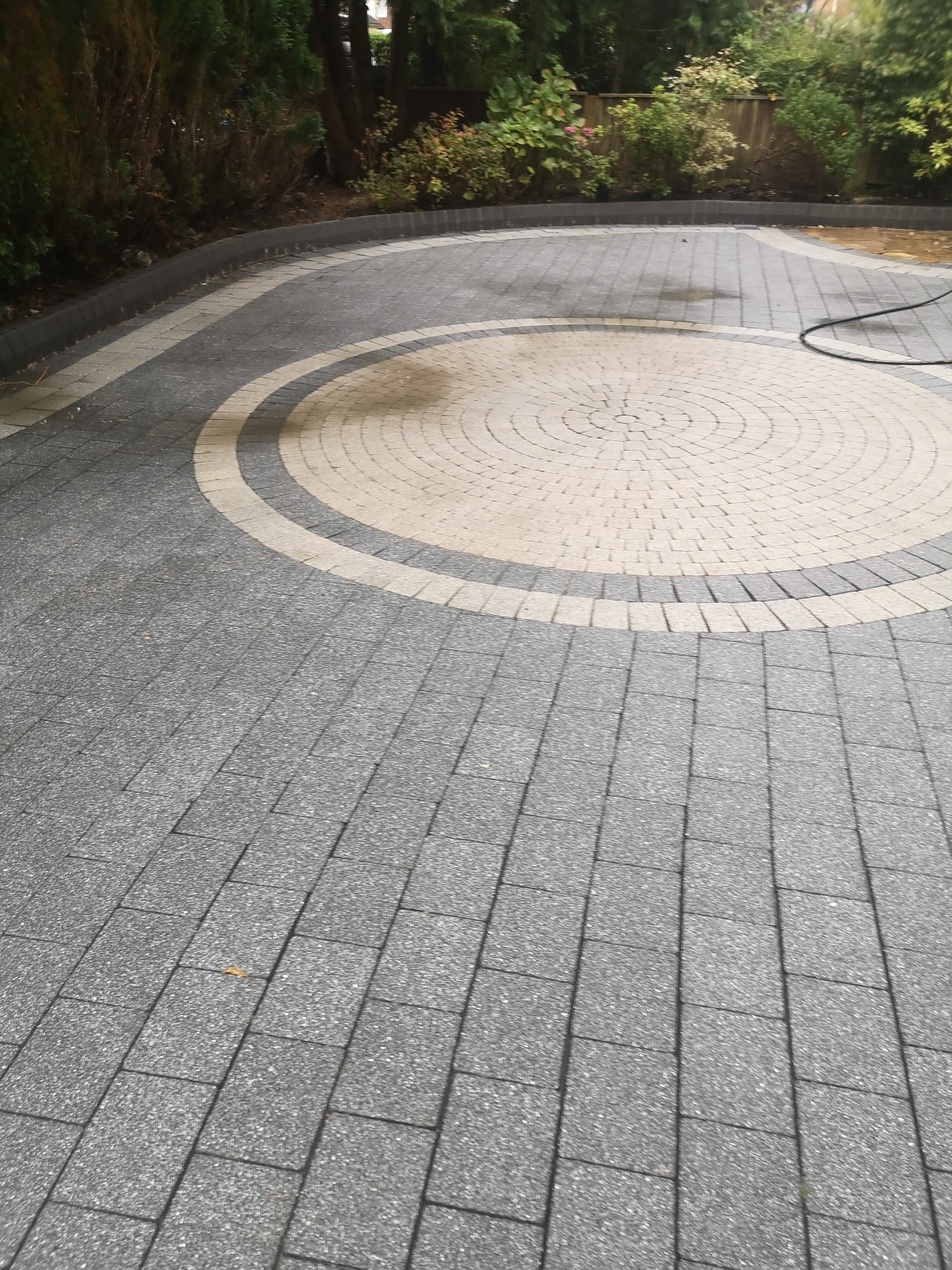 Cleaned driveway after power washing in Penwortham